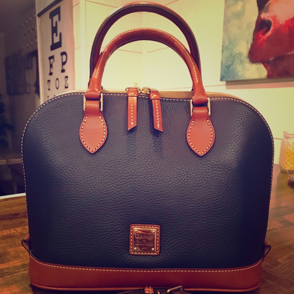 Dooney & Bourke Midnight Blue Zip Zip Satchel